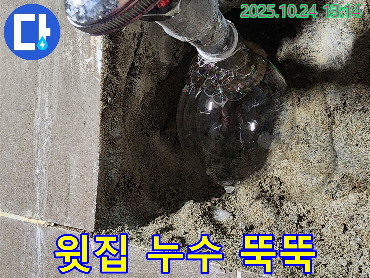 양주시 2동 샤워기 누수 - 윗집에서 물이 뚝뚝, 신속하게 해결