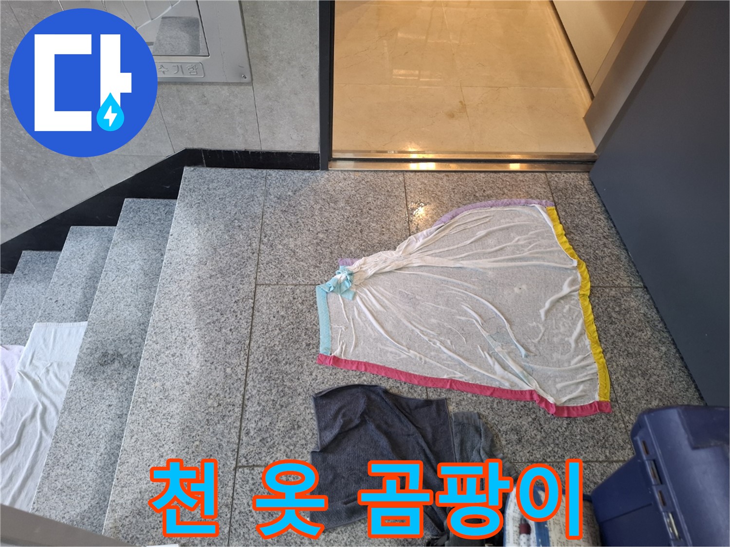 젖은 천과 검은 옷, 곰팡이 번식 - 고양시 건물 누수