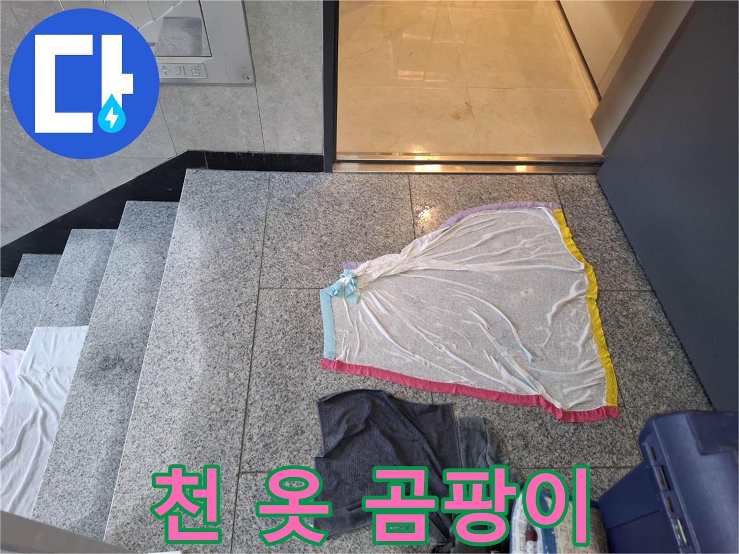 젖은 천과 검은 옷, 곰팡이 번식 - 고양시 건물 누수