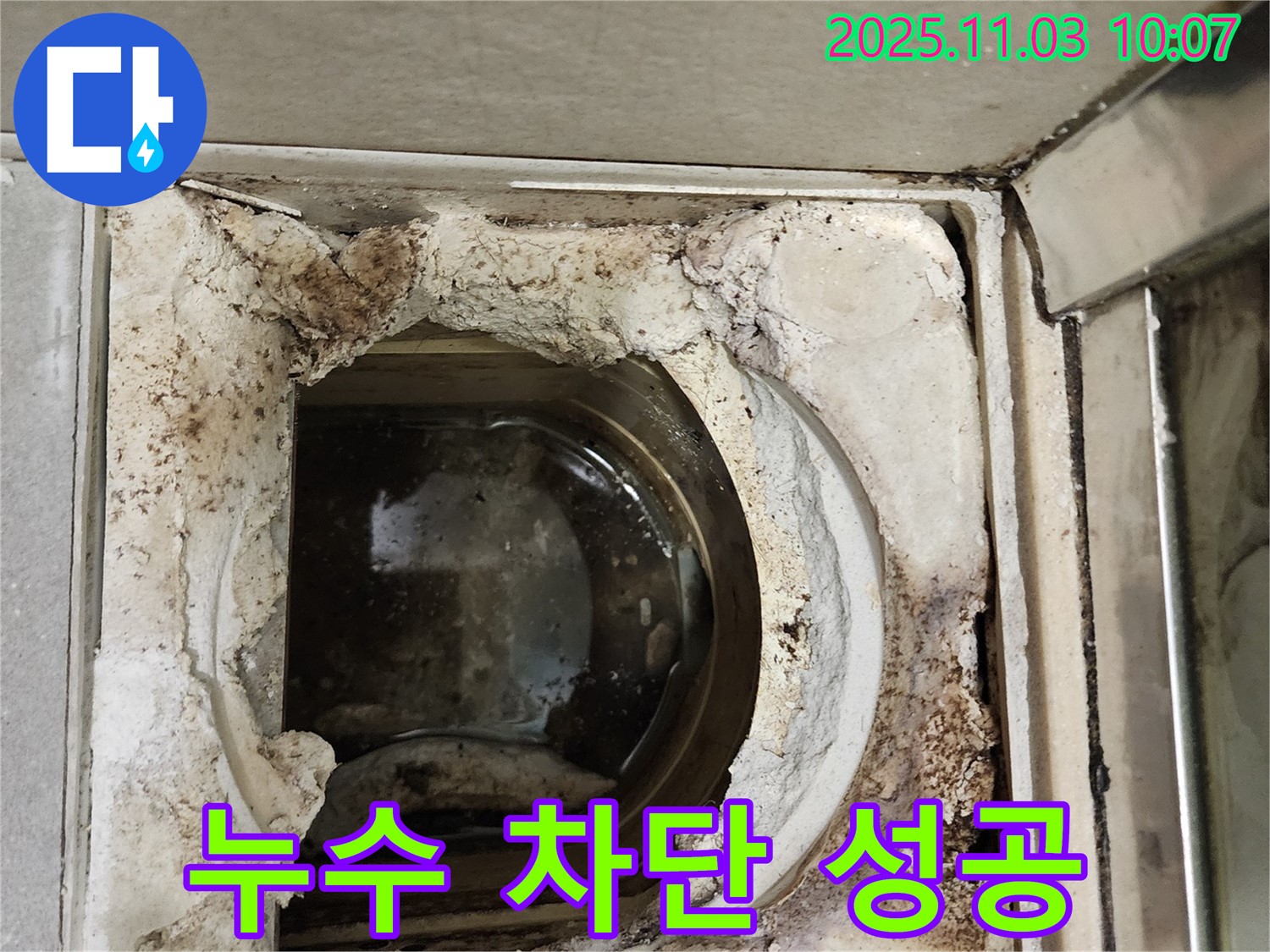 성동구 신금호파크자이 욕실 - 배수구 누수 완벽 차단 성공!