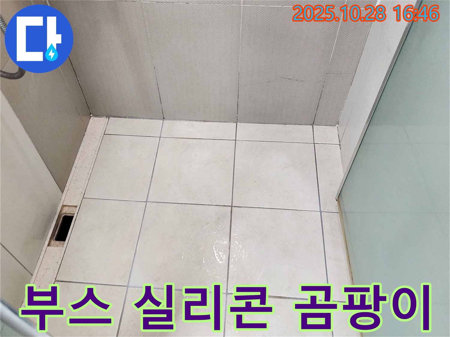 양주시 유양동 샤워부스 실리콘 곰팡이 - 틈새 누수 주의