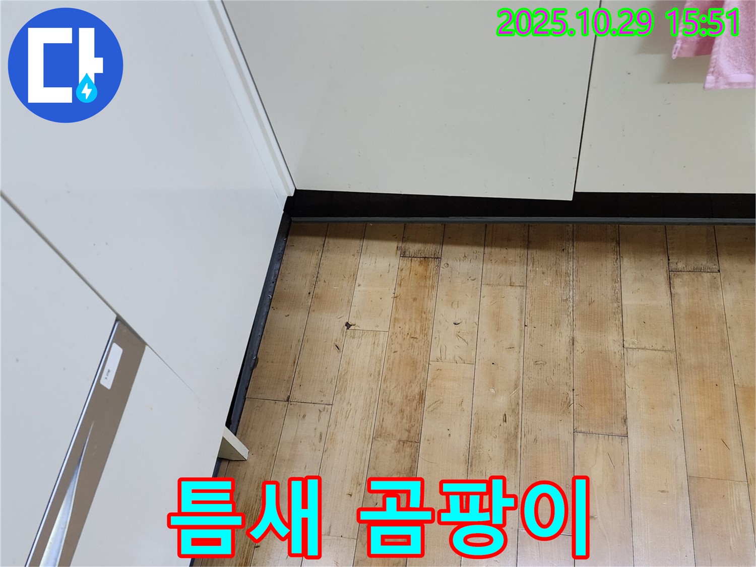 양주시 마전동 싱크대 누수 - 하부 틈새 곰팡이 - 누수, 곰팡이 동시 케어