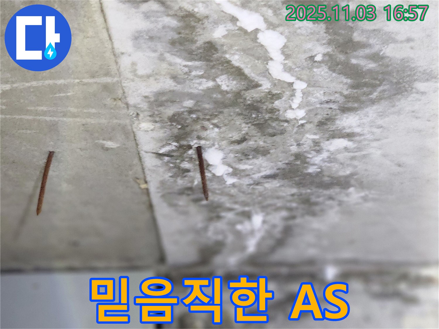 양주시 삼숭동 누수 현장 - 완벽한 시공과 A/S로 고객님의 만족을 최우선으로 생각합니다.