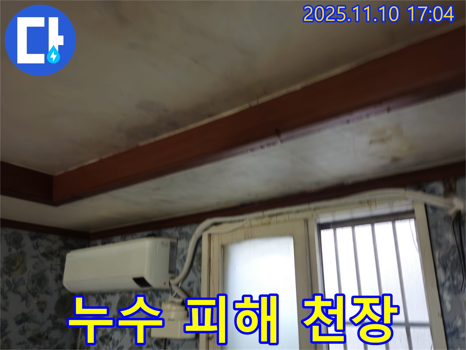 청파동 누수 - 천장 누수 피해 상황, 곰팡이 발생