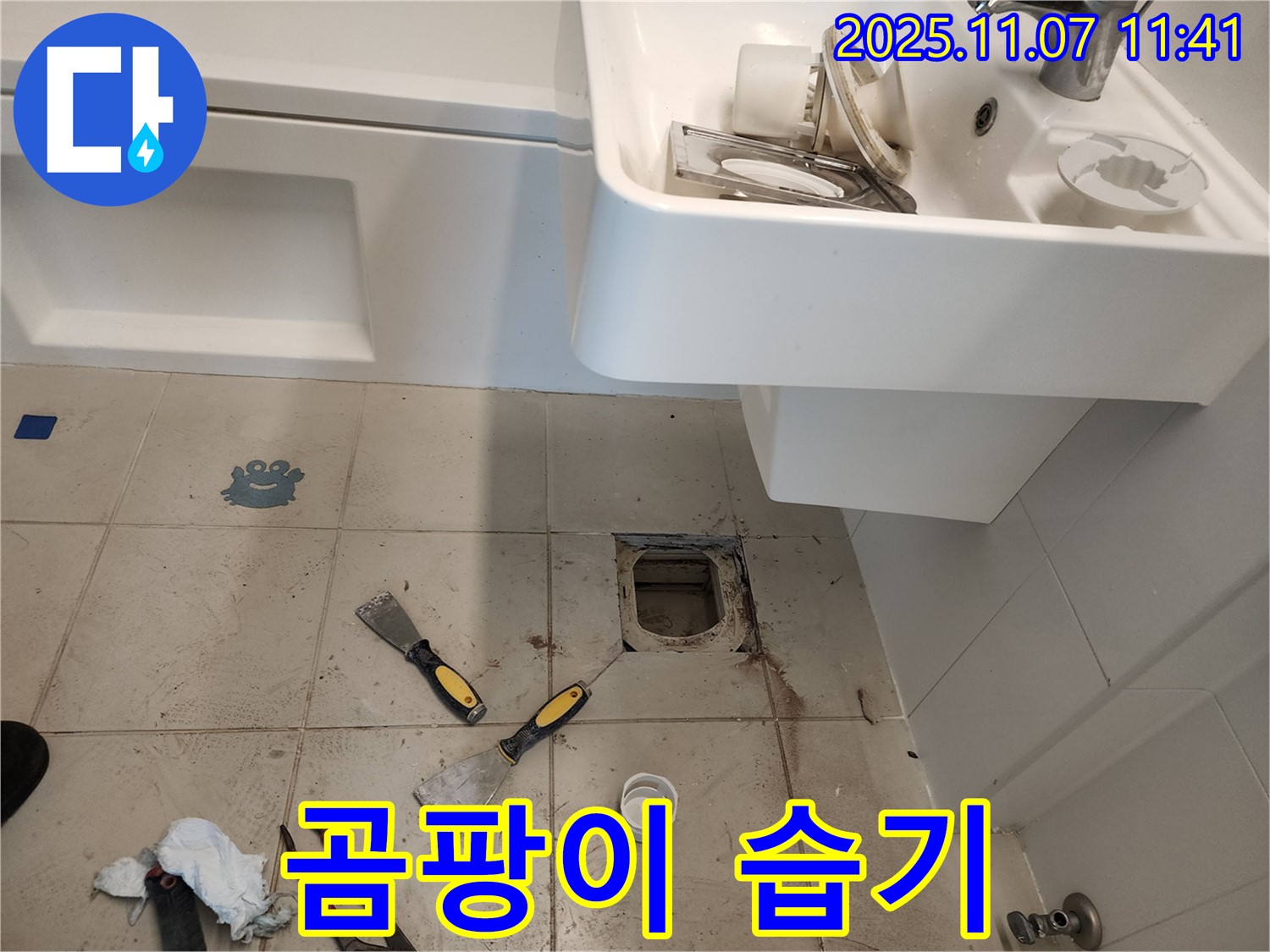김포 사우동 김포사우아이파크 욕실 - 배수구 주변 곰팡이와 습기 원인 분석