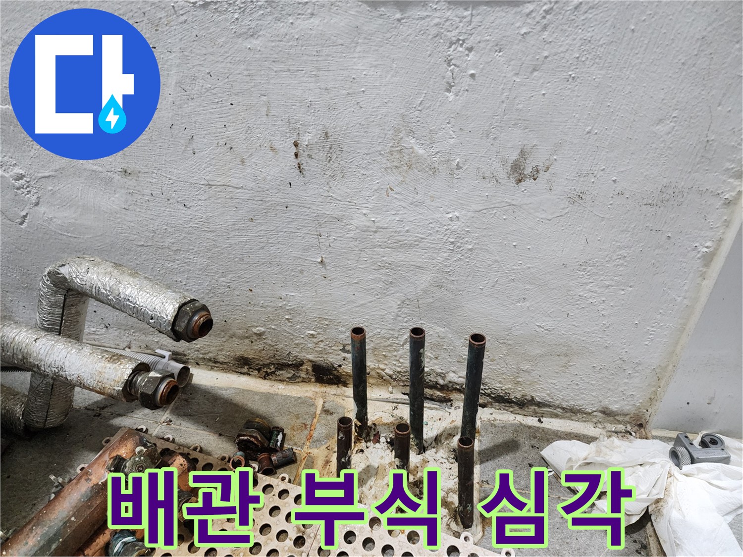 양천구 신월동 한일주택 - 동배관 부식의 심각한 상태