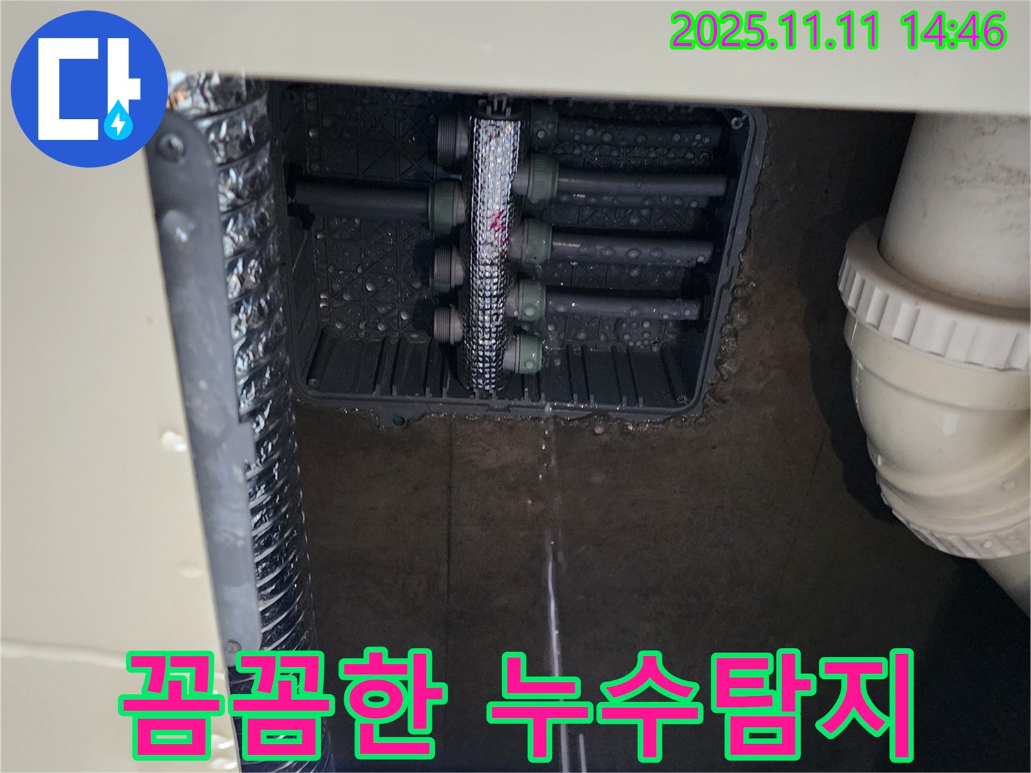 배관 연결부 누수 - 꼼꼼한 탐지