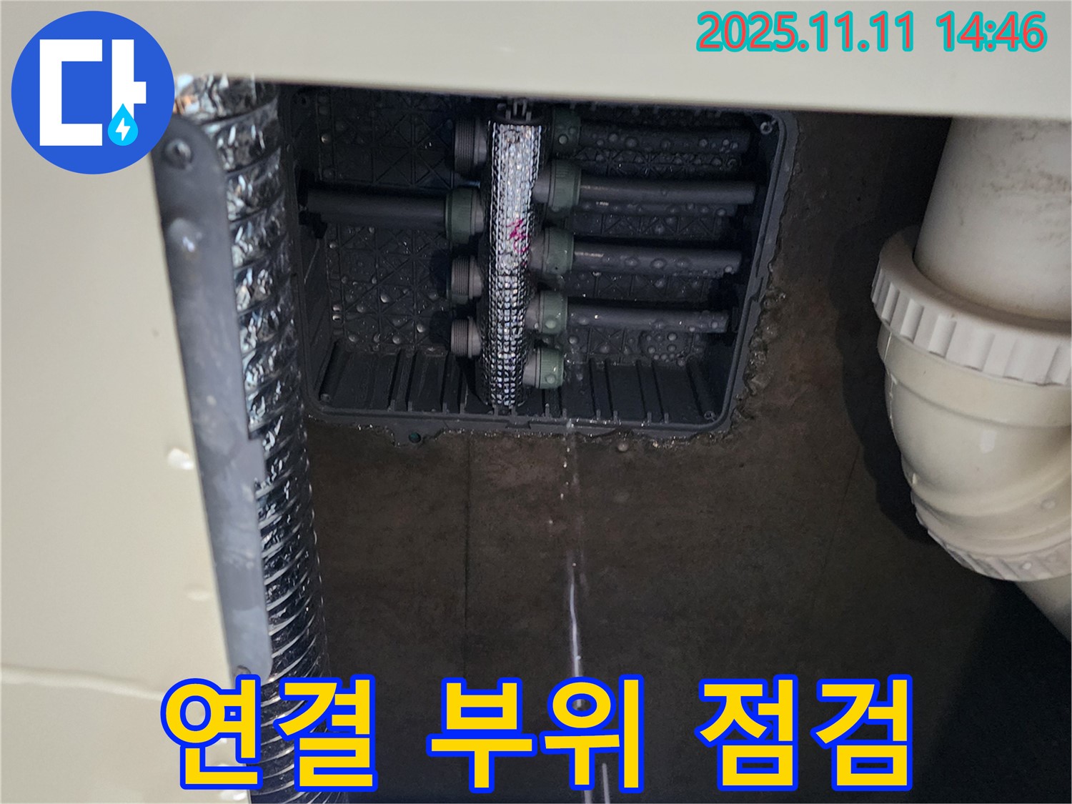 분배기 누수 - 연결 부위 집중 점검