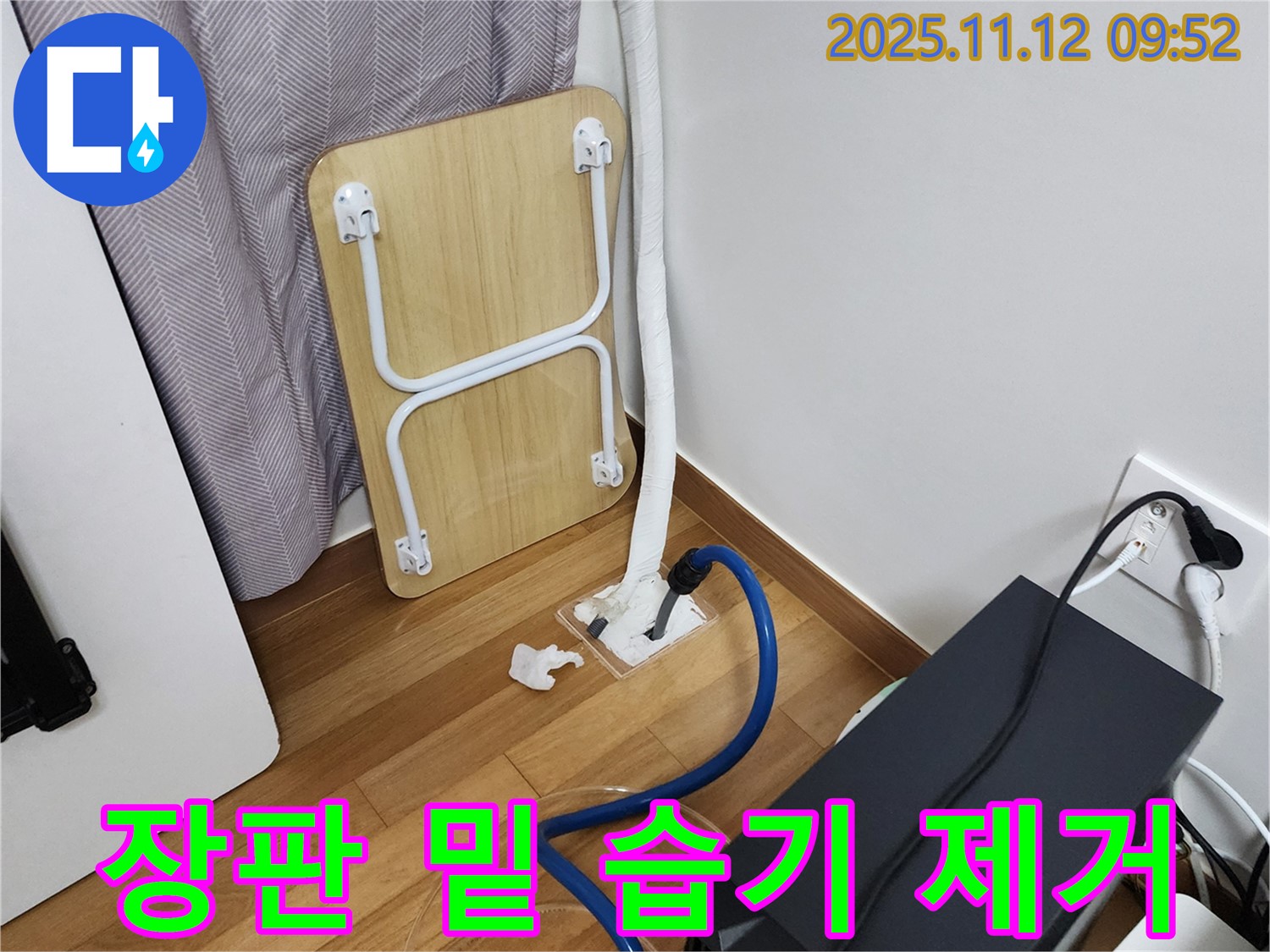 무봉리 누수 - 장판 밑 습기 제거로 곰팡이 걱정 싹!
