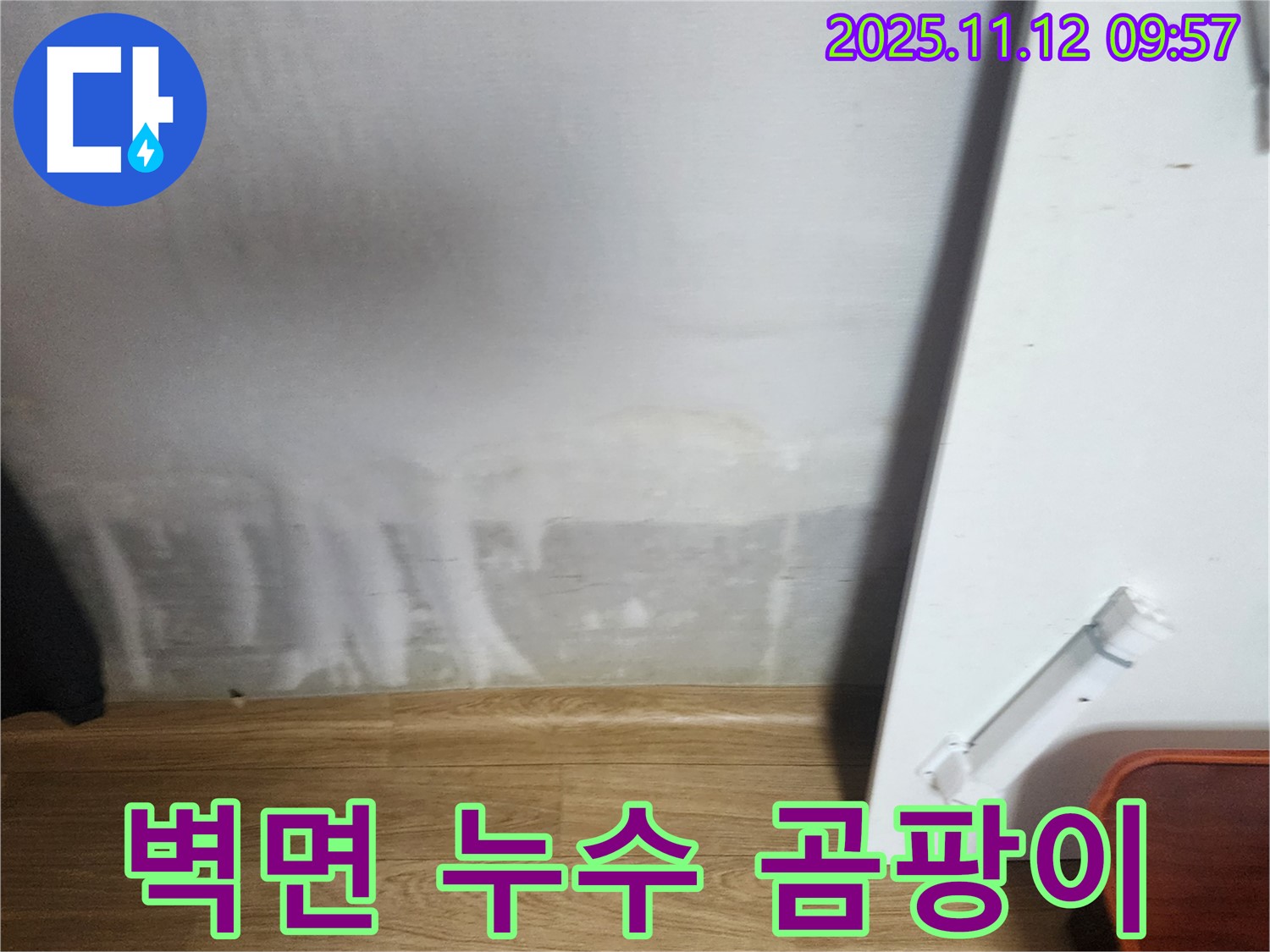 벽면 누수 - 곰팡이 발생 - 쾌적 환경