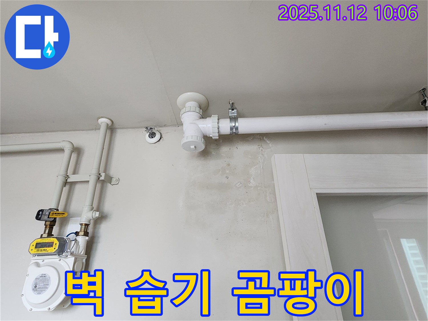 벽에 습기 - 곰팡이 번식 직전, 누수 해결로 쾌적한 공간 만들기!