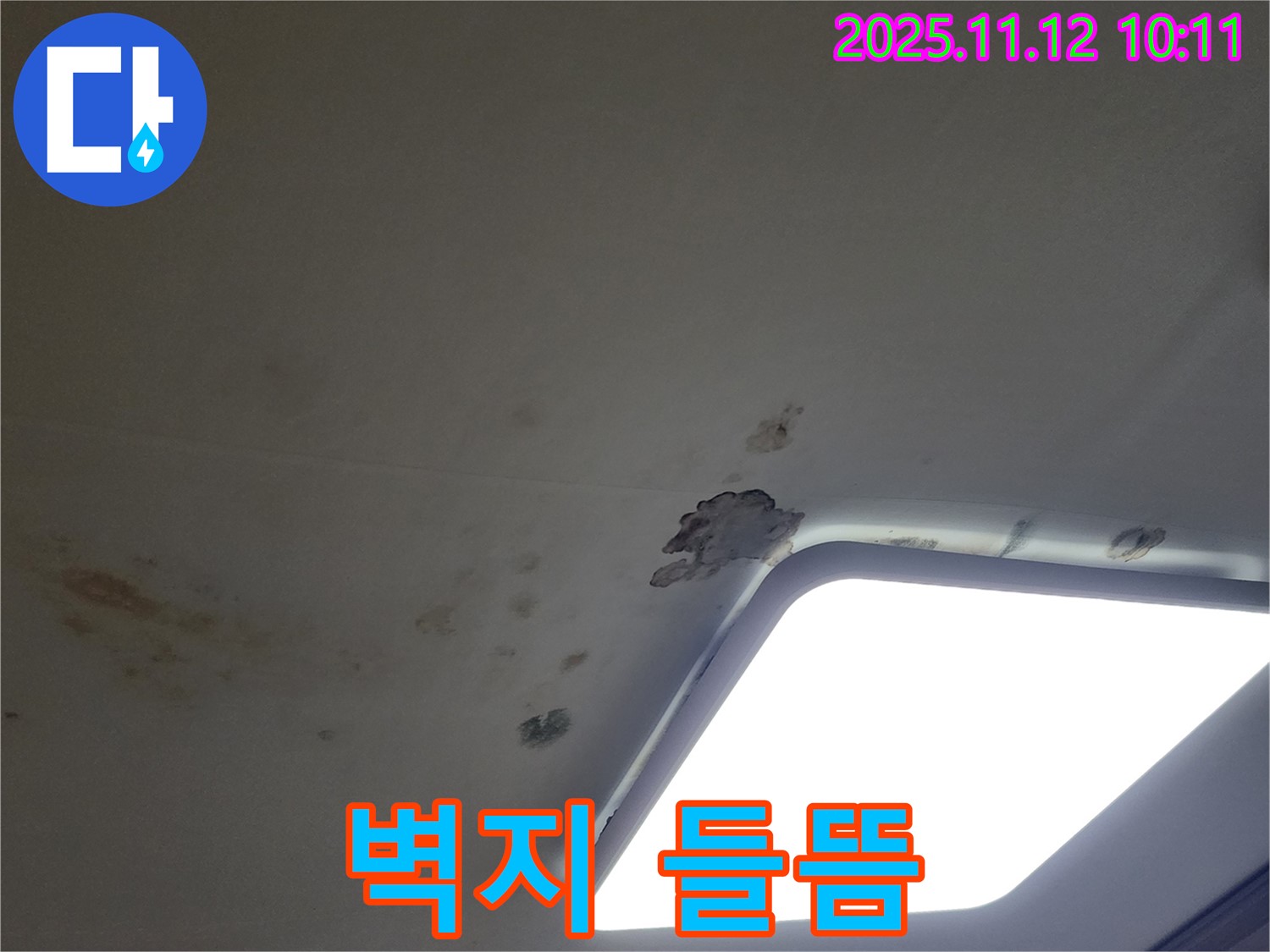 벽지 들뜸 - 누수 징후