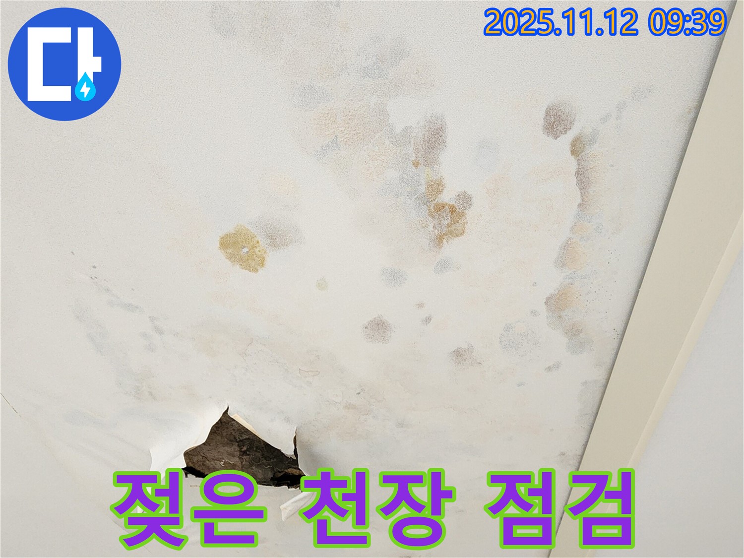 젖은 천장 - 초기 증상 - 빠른 점검 필수