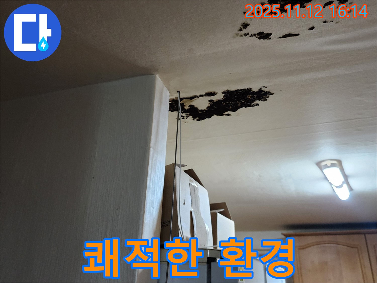 구읍리 누수 - 곰팡이 제거 후 쾌적한 실내 환경 조성