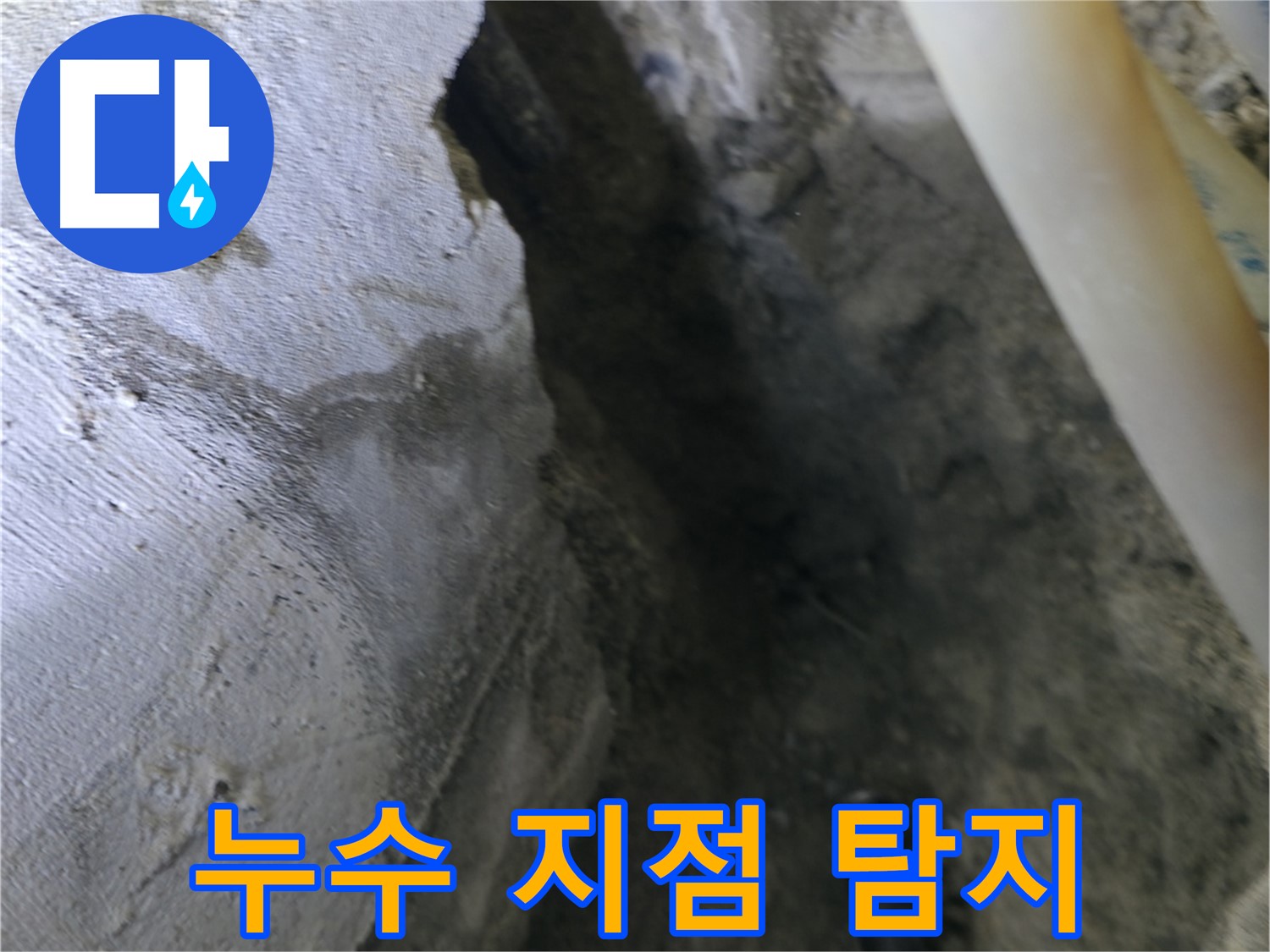 배관 누수 지점을 - 정밀하게 탐지하고 있습니다.