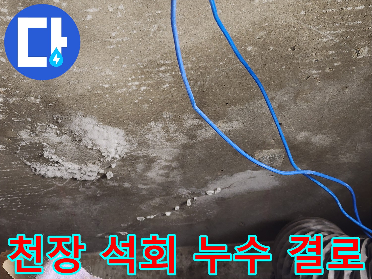 보정동 - 콘크리트 천장 석회 - 누수와 결로 감별