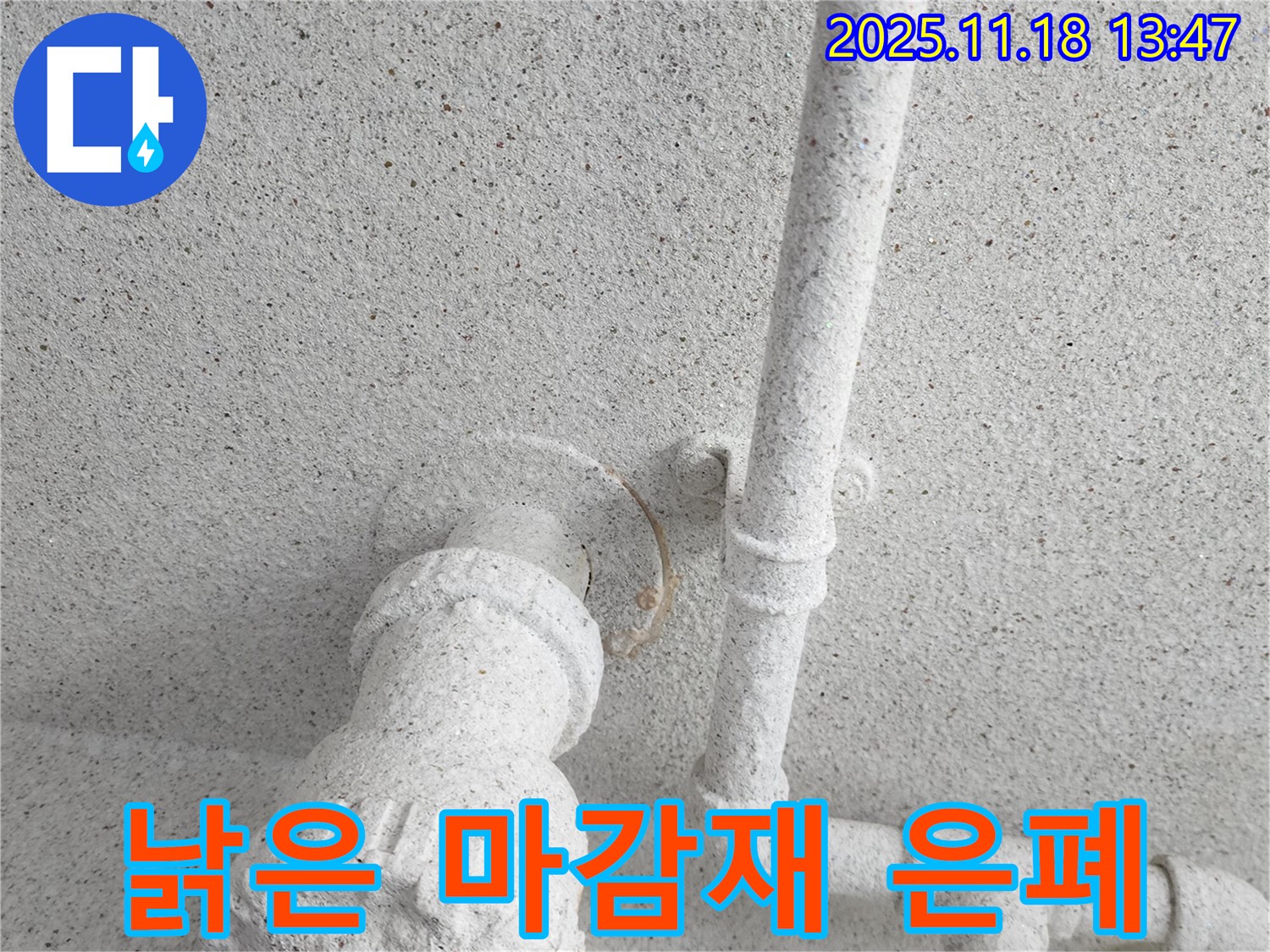 포천 진목리 누수 - 낡은 마감재