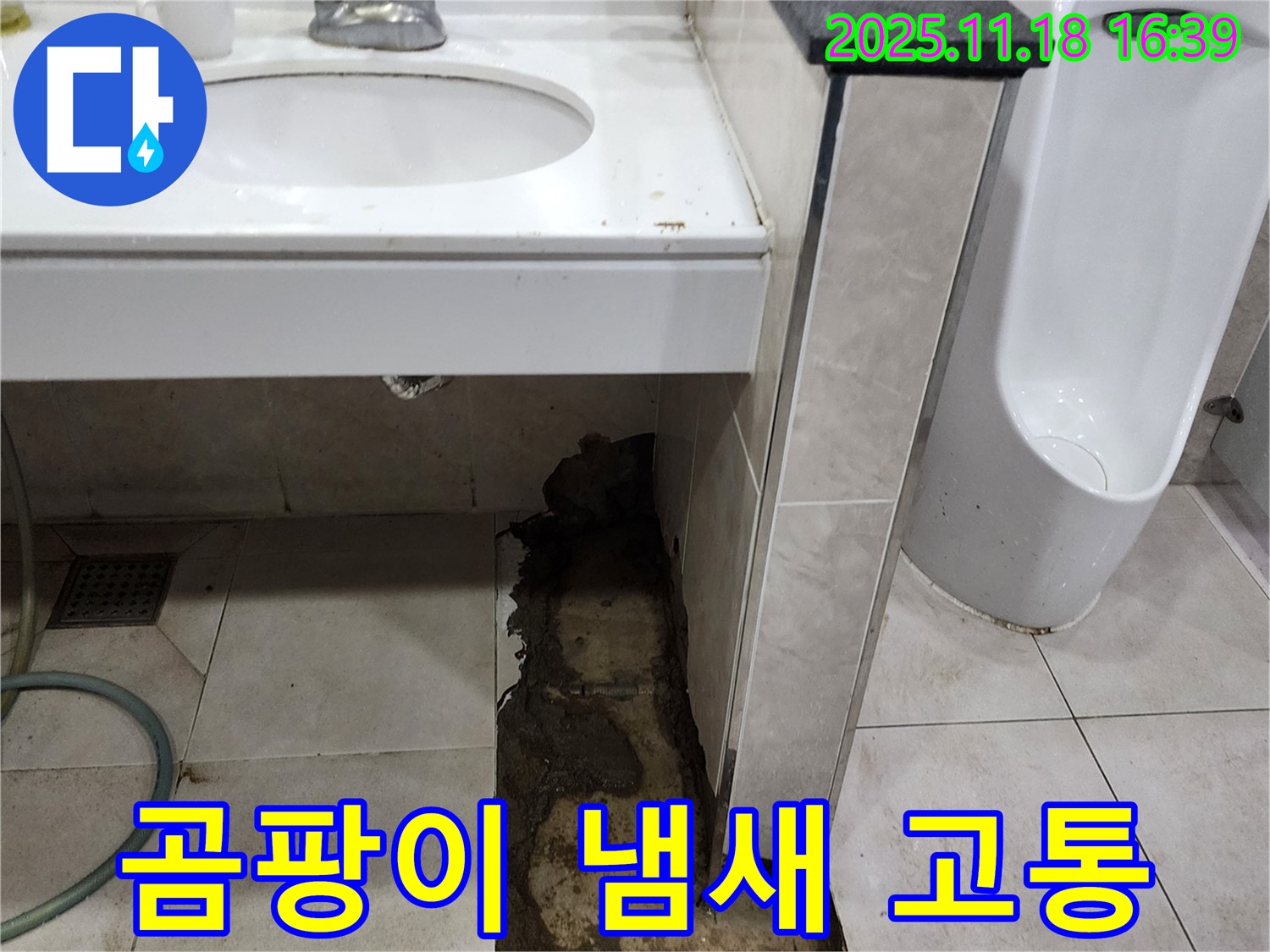 소학리 세면대 누수 - 곰팡이 냄새로 인한 고통