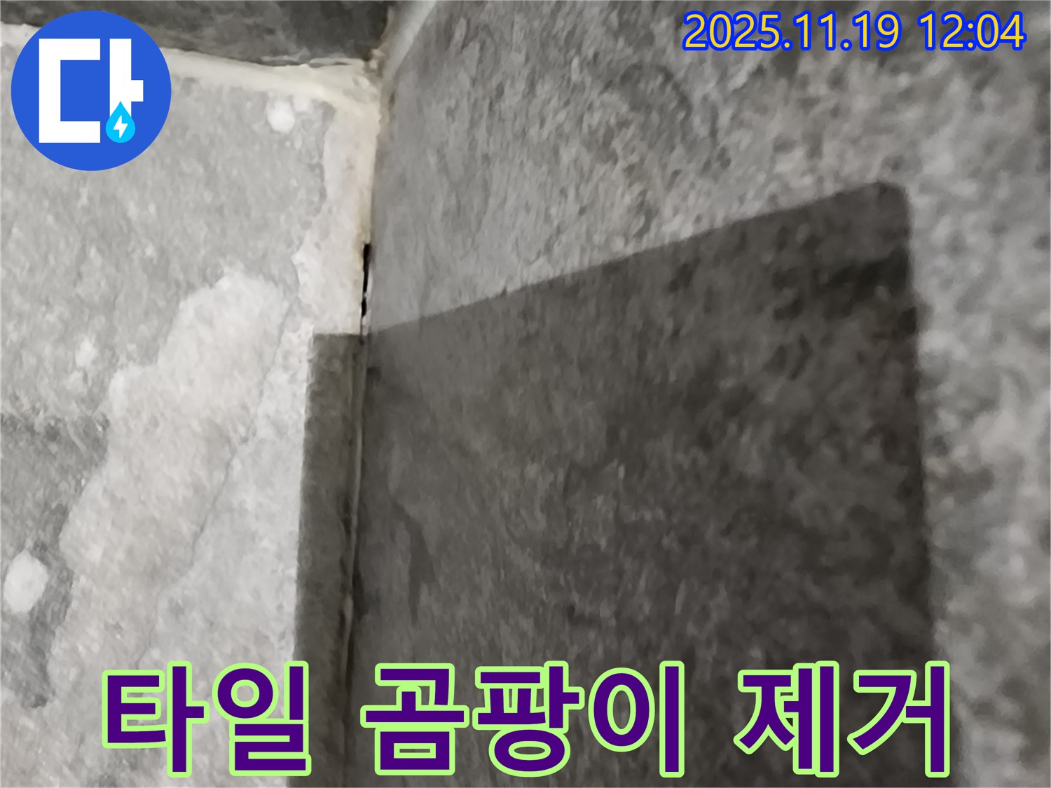 내촌면 욕조 - 타일 곰팡이 - 줄눈 시공