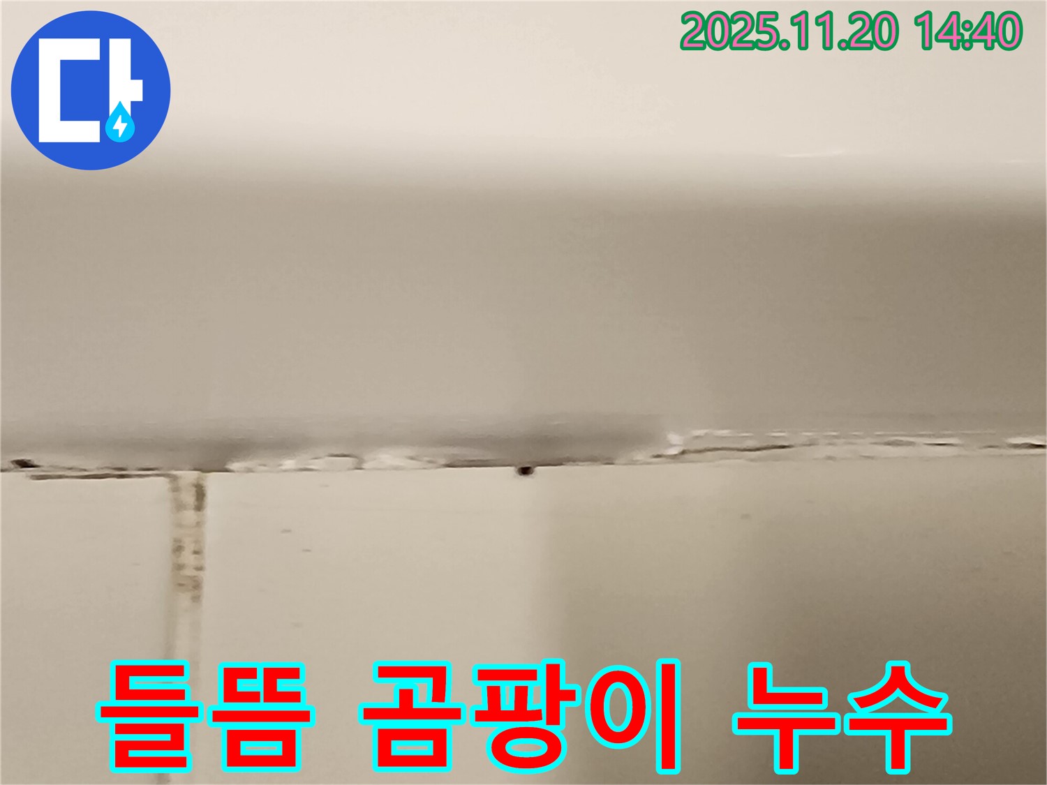 욕조 실리콘 들뜸과 곰팡이 - 누수 발생