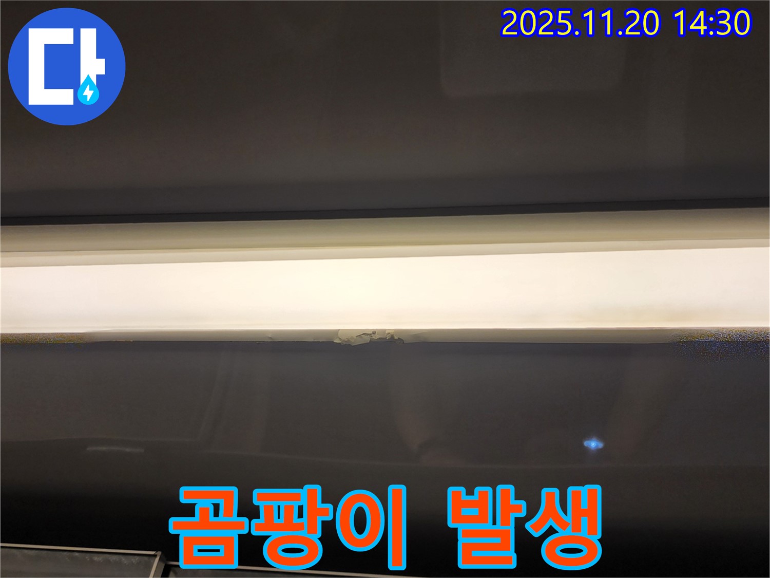 창문 상단 누수 - 곰팡이 발생, 건강 위협