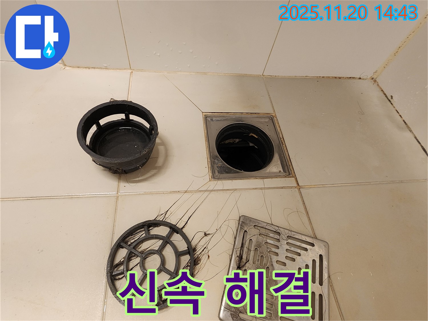 포천 가산 - 욕실 배수구, 신속하게 문제 해결