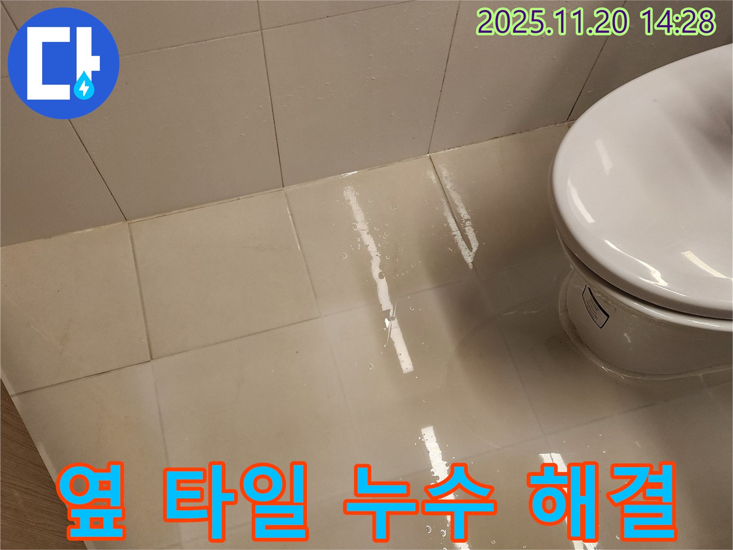포천 가산면 변기 옆 타일 누수 - 곰팡이 걱정 없이 쾌적하게!