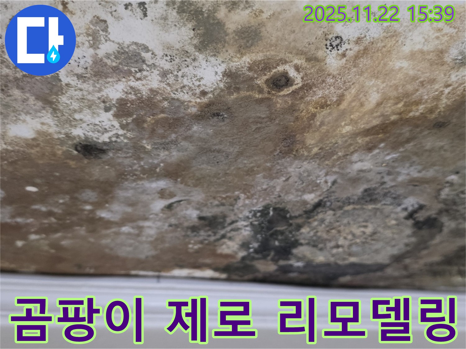 용강동 현대홈타운 - 곰팡이 제로, 뽀송한 천장으로 리모델링!
