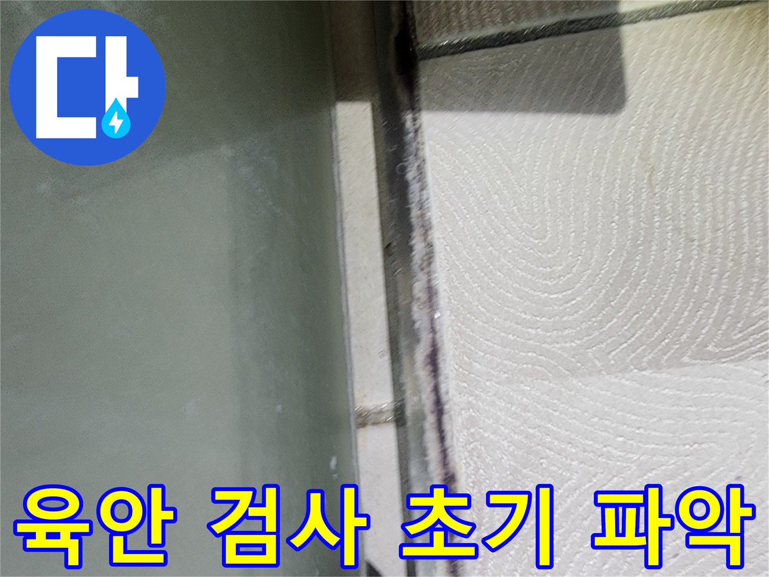 광교 e편한세상 누수 진단 - 육안 검사로 초기 상황을 파악했습니다.