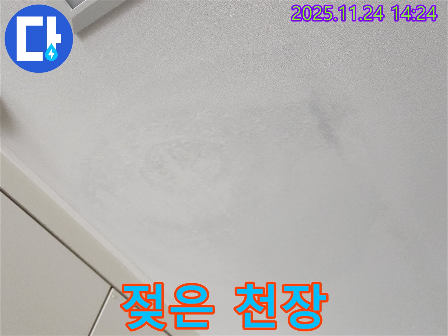 젖은 천장 - 즉시 점검 필요