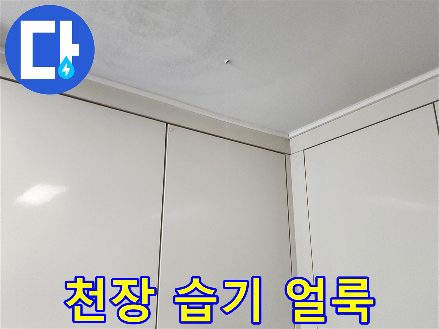 천장-면의-불규칙한-습기-번짐-현상