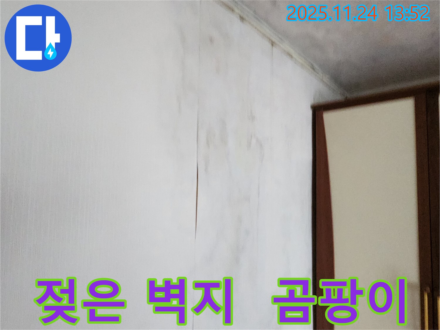 포천시 가산면 마전리 누수 - 젖은 벽지와 곰팡이 문제 해결, 전문 업체의 완벽 시공