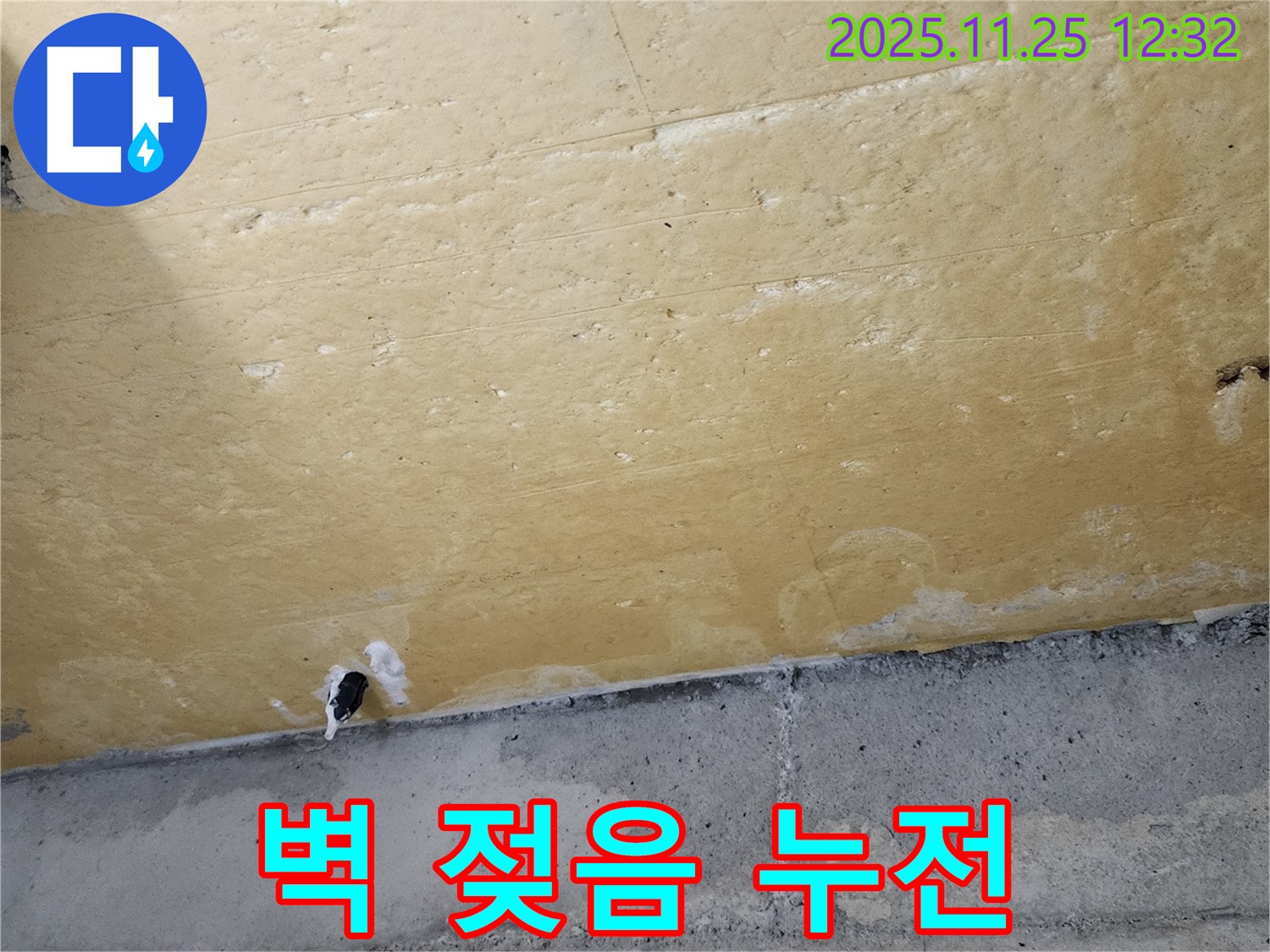 벽 젖음 - 전기 콘센트 - 누전 위험 - 안전 최우선