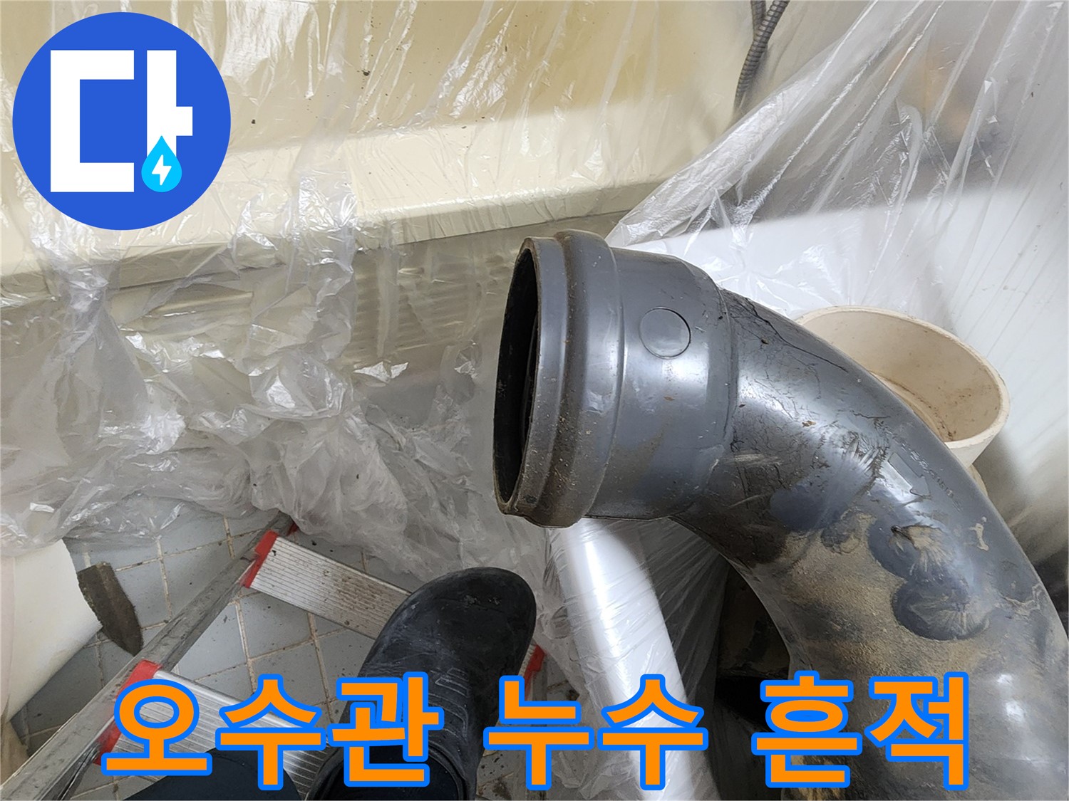오수관 주변 누수 흔적 찾기 - 꼼꼼한 확인