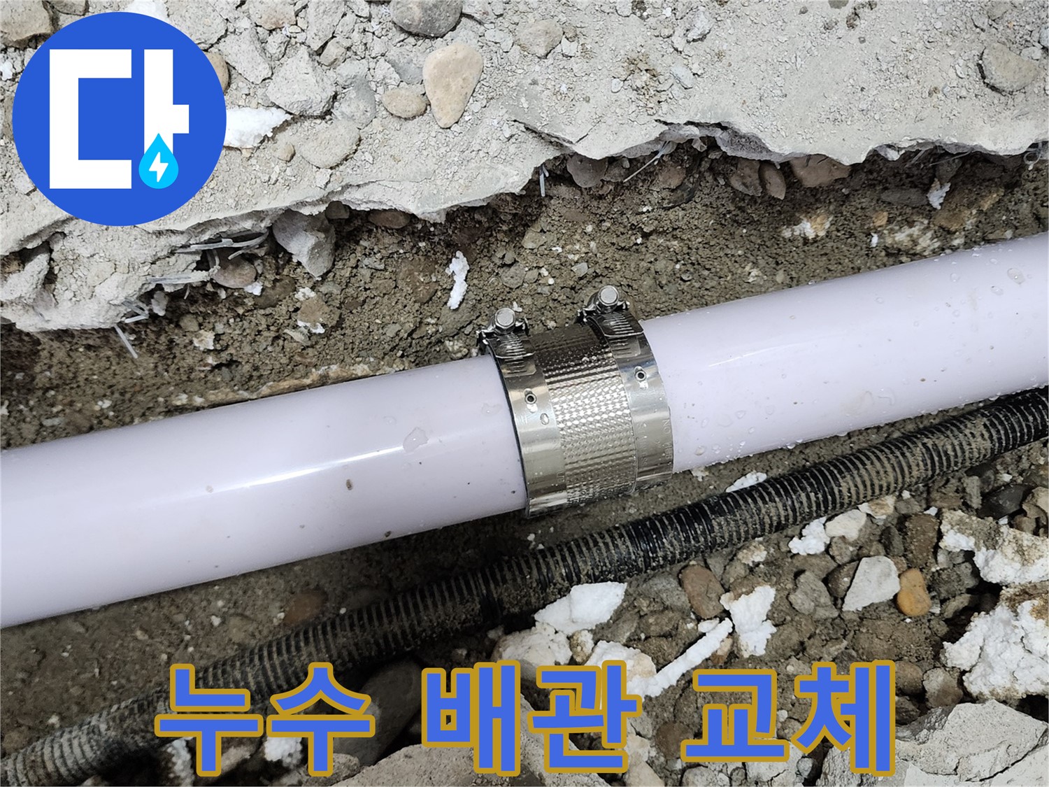 공릉2단지 202동 아파트 수도 배관 누수 - 꼼꼼한 누수탐지와 신속한 클램프 시공으로 누수 문제를 해결했습니다.