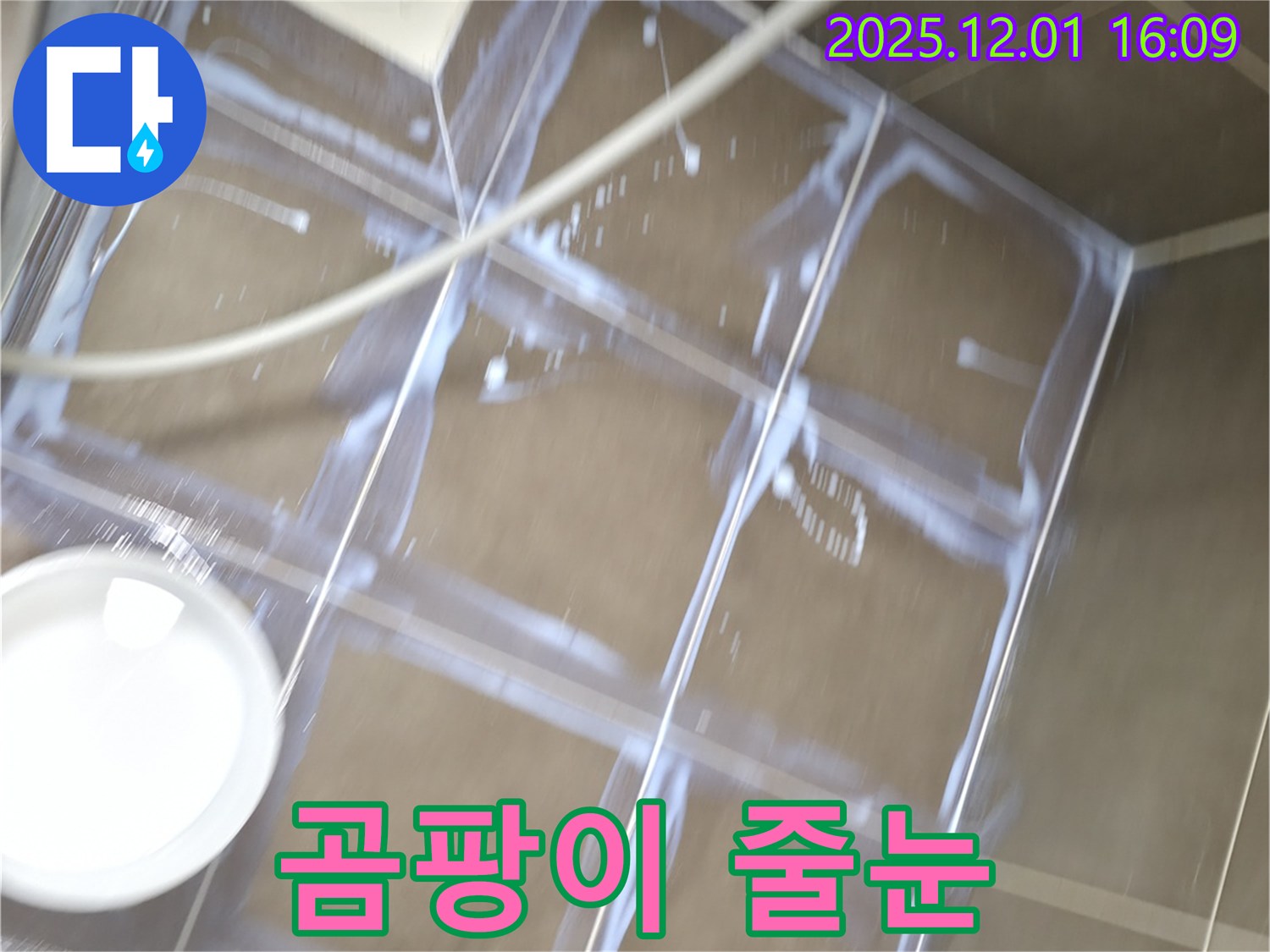 기흥구 - 곰팡이 핀 줄눈 제거, 누수 해결