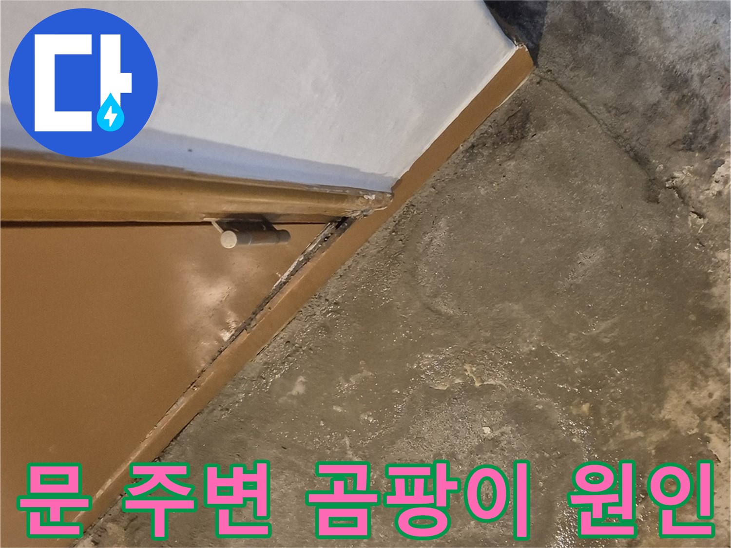 광진구 누수 - 문 주변 곰팡이 문제의 원인 분석 과정