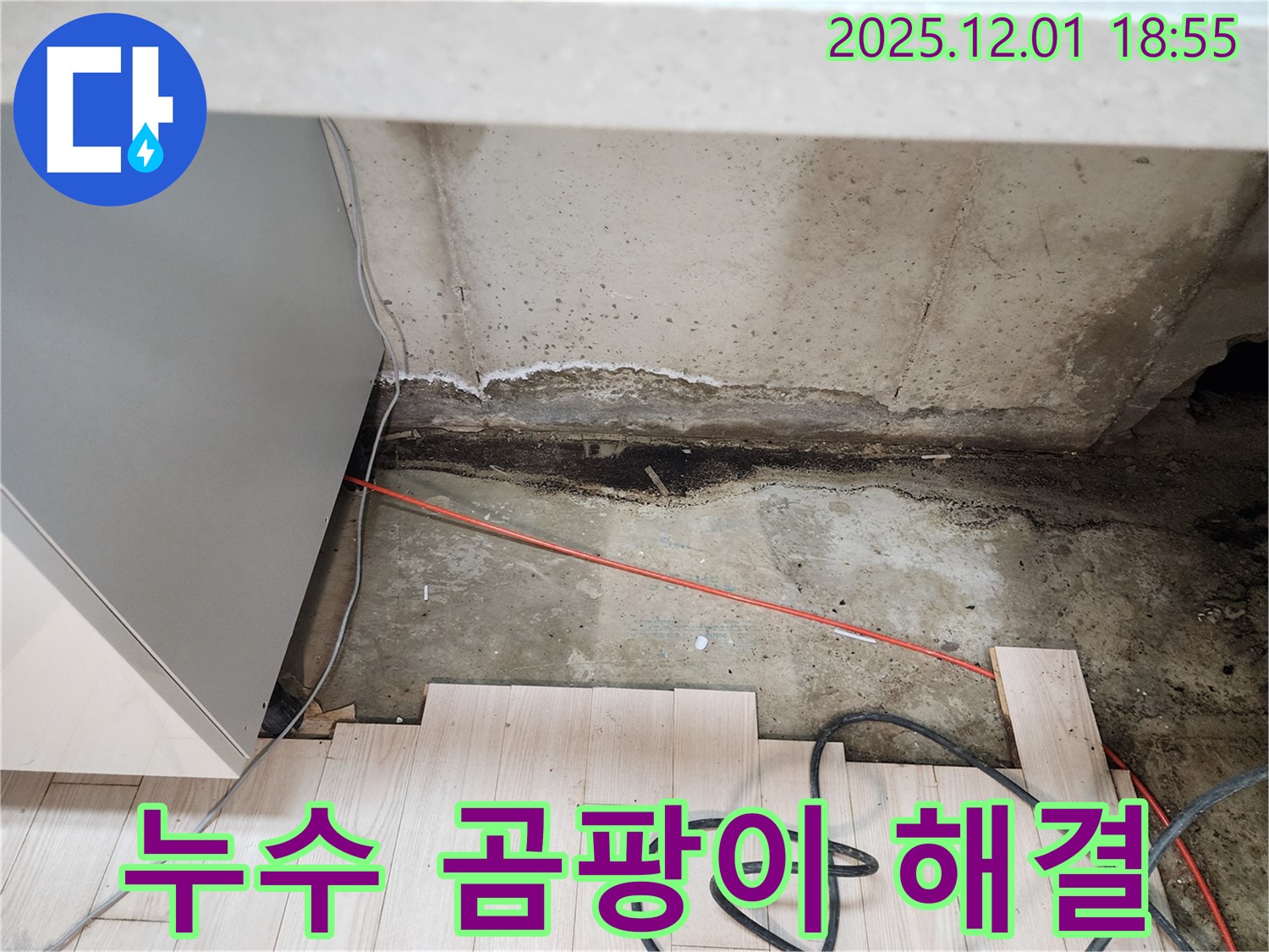 포천시 이동면 연곡리 싱크대 누수 - 곰팡이 문제 해결 과정 상세 공개