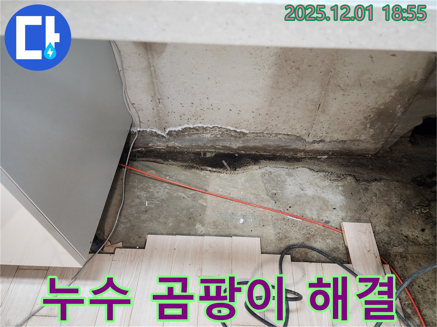 포천시 이동면 연곡리 싱크대 누수 - 곰팡이 문제 해결 과정 상세 공개