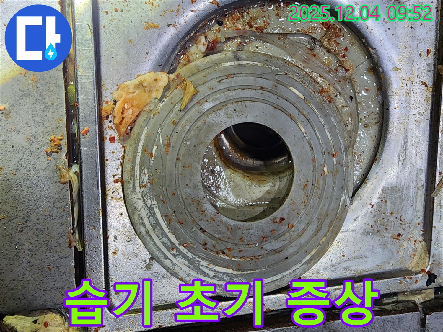 하수구 주변 습기 - 역류 초기 증상