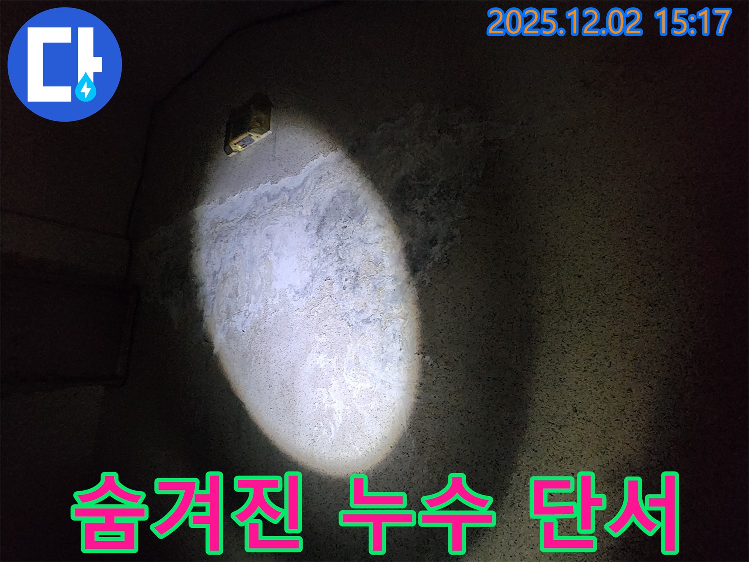 벽지 곰팡이 - 누수 위치 단서