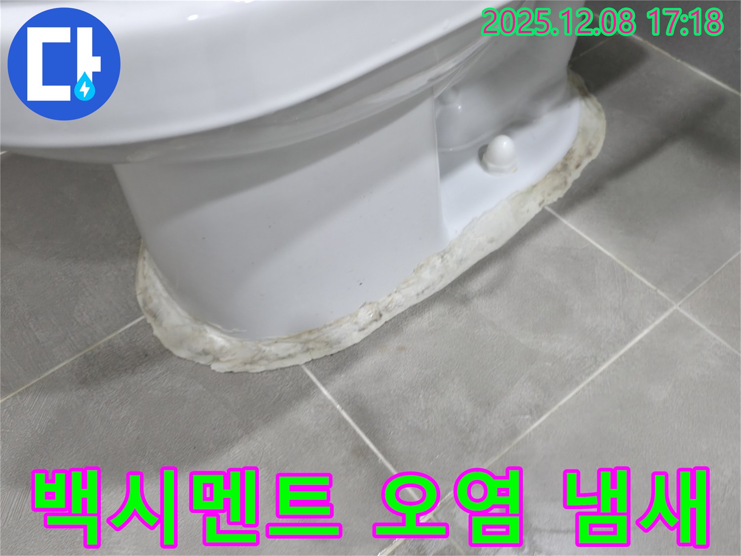 백시멘트 오염 - 냄새 고민 해결!