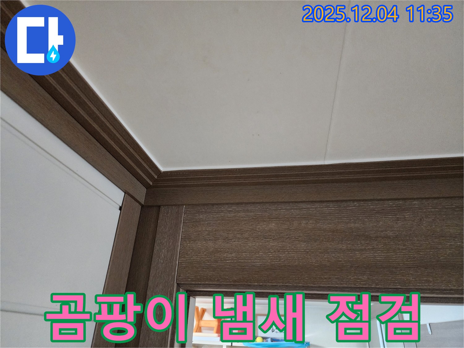 천장 누수 - 곰팡이 냄새 - 누수 의심 점검