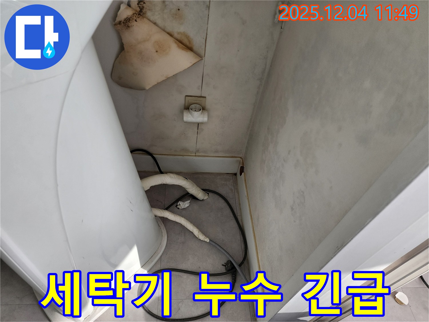 일동면 - 세탁기 젖은 벽 - 콘센트 곰팡이 - 감전사고 - 24시간 긴급 대기