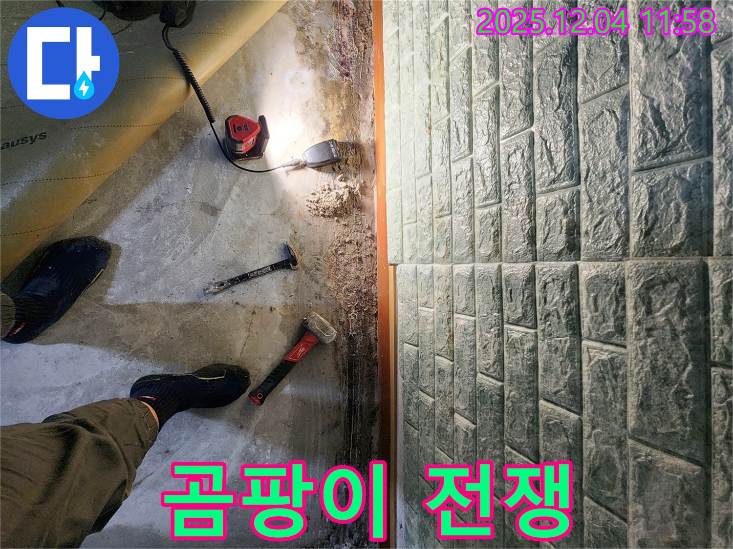 포천 일동면 기산리 누수 - 곰팡이와의 전쟁을 선포하고 쾌적한 환경을 만들기 위한 노력