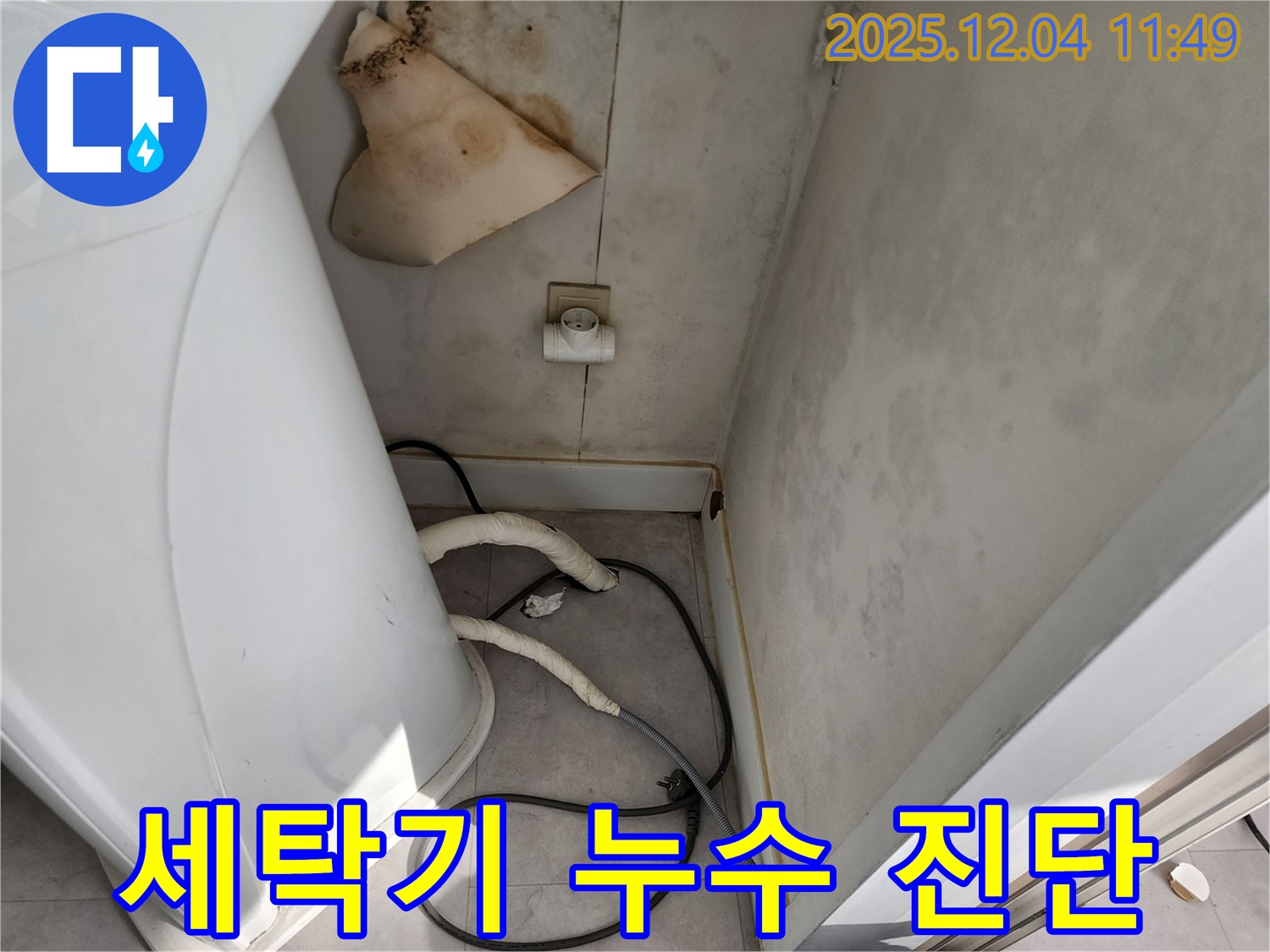 포천시 - 세탁기 젖은 벽, 콘센트 주변 곰팡이 - 감전사고 위험, 안전 진단 필수