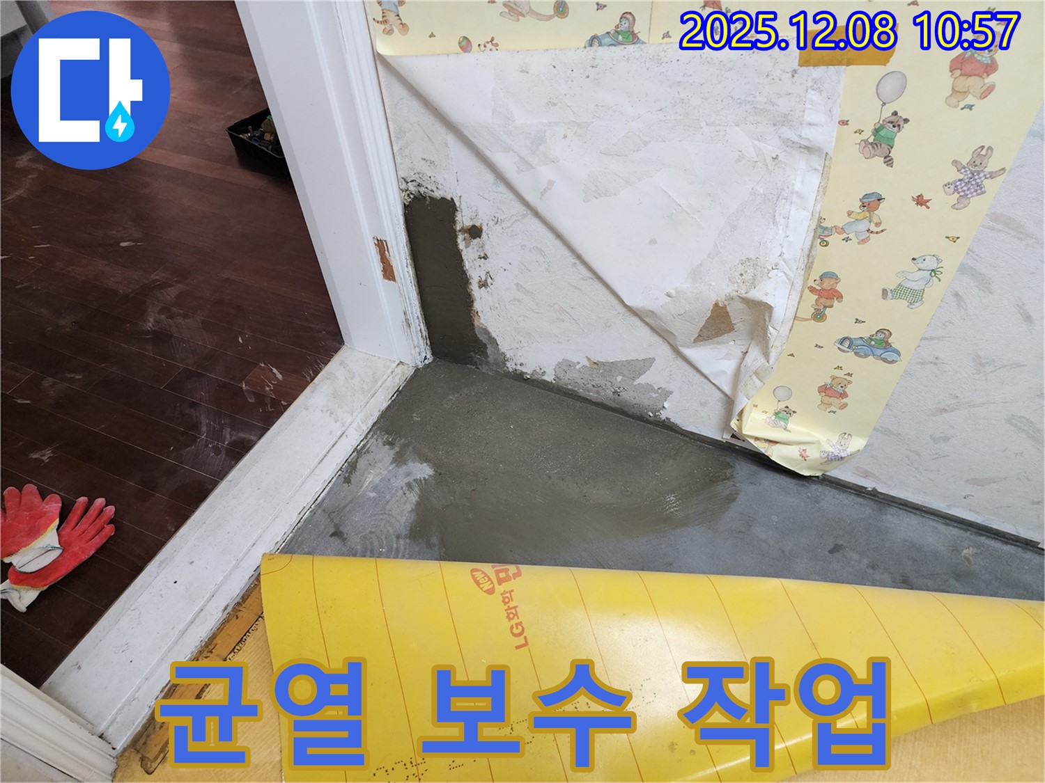 균열 보수 작업으로 누수 완벽 차단 - 꼼꼼한 시공!