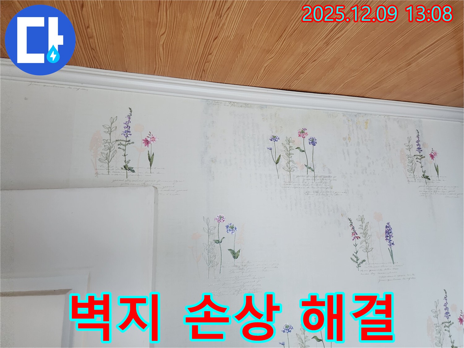 벽지 손상 - 숨겨진 누수 - 정밀 진단 해결