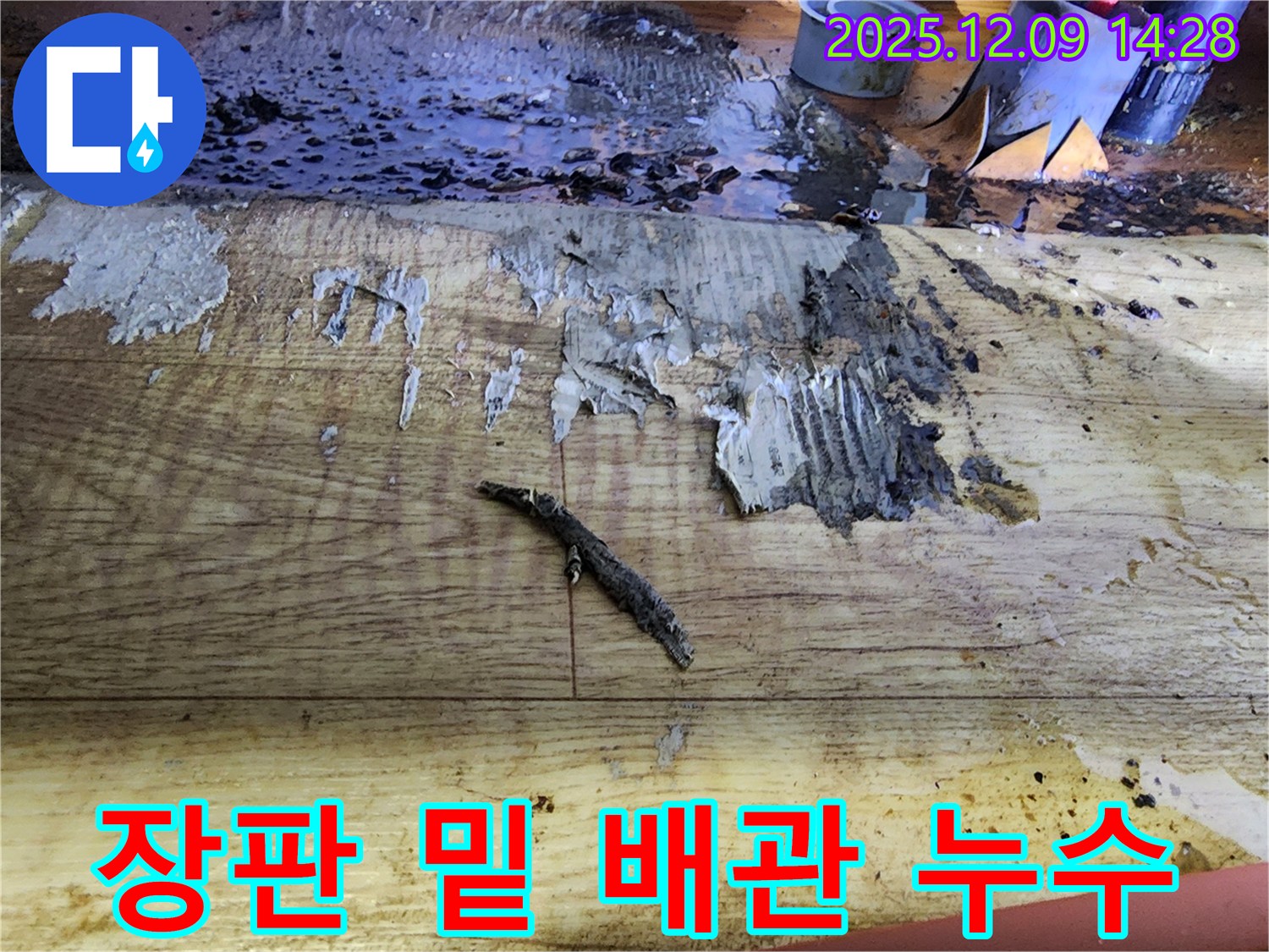 영중면 누수 - 젖은 장판 밑 배관 누수, 빠른 해결