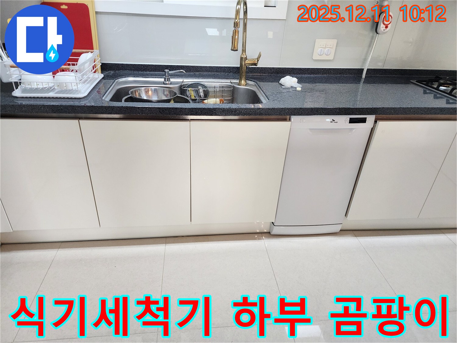 식기세척기 하부 - 곰팡이 걱정 싹
